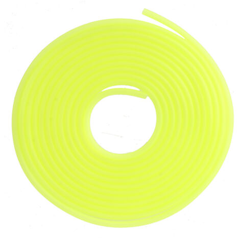 Tuyau à air en silicone souple de 5m pour pompe à aquarium - Conduite d'oxygène jaune pour bassin à poissons