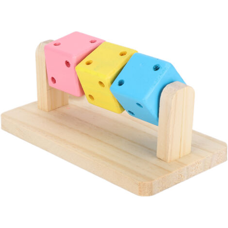 Jouet en Bois pour Hamster - Exercice Dentaire et Jeu Interactif pour Rongeurs (1/5)
