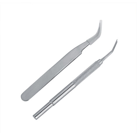 Kit de 2 pièces pour retirer les tiques de chien, pince en acier inoxydable pour élimination des parasites (1/5)
