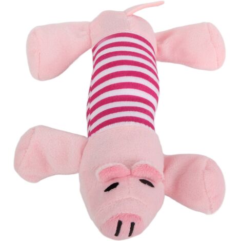 Jouet pour Chien en Peluche Sonore, 3 Formes d'Animaux à Mâcher Cadeau Rose Cochon (1/5)