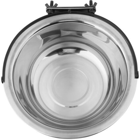 Bac à Nourriture pour Chien et Chat en Acier Inoxydable, Support Mural, Taille M et L