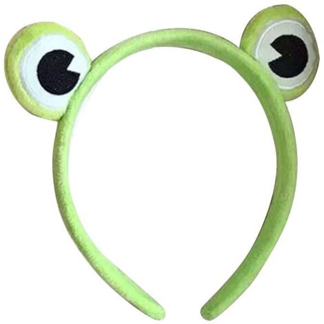 Bandeau élastique large pour maquillage et soins, accessoire cheveux en forme de grenouille pour femmes (1/5)