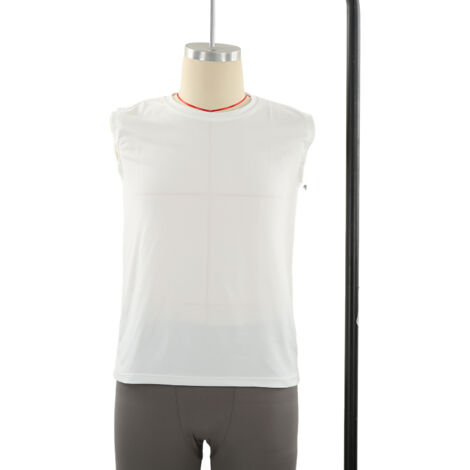 Débardeur Homme Sport Sans Manches Couleur Unie pour Musculation Entraînement Gym Blanc 3XL (1/5)