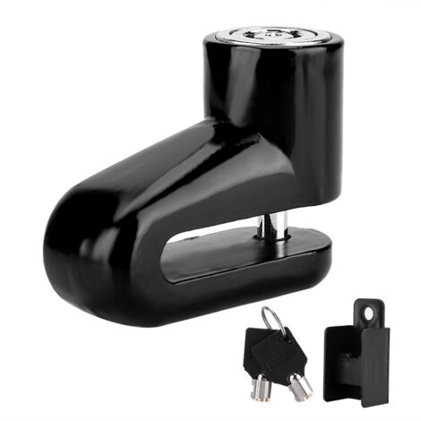 Serrure antivol disque frein vélo moto scooter robuste noir (1/5)