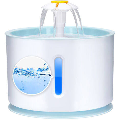 Distributeur d'eau USB Monopoly avec éclairage LED, fleur et pétales, 100-240V bleu (1/5)