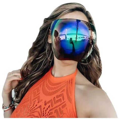 Lunettes de protection UV400 avec visière intégrale et couverture faciale complète (1/5)