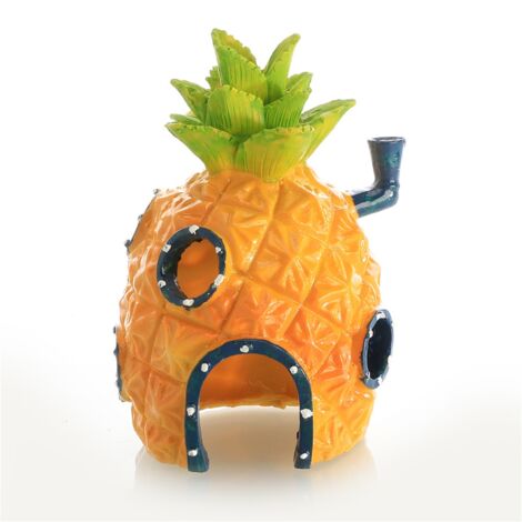 Maison Ananas Décorative pour Aquarium - Ornement Maison Poisson Mignon Paysage Aquatique (1/5)