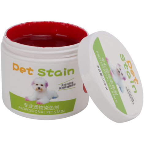 Teinture pour Chien Rouge Flamboyant 100g - Colorant Semi-Permanent Sécuritaire pour Poils d'Animaux