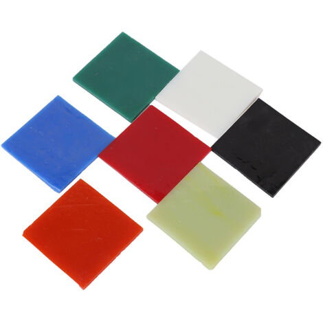 7 Pièces Outil de Décoration Artisanale en Verre Coloré pour Four à Micro-ondes (1/5)