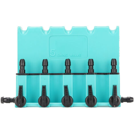 Vanne de Contrôle de Débit d'Air 5 Voies Étanche pour Aquarium, Accessoires de Bassin à Poissons (1/5)