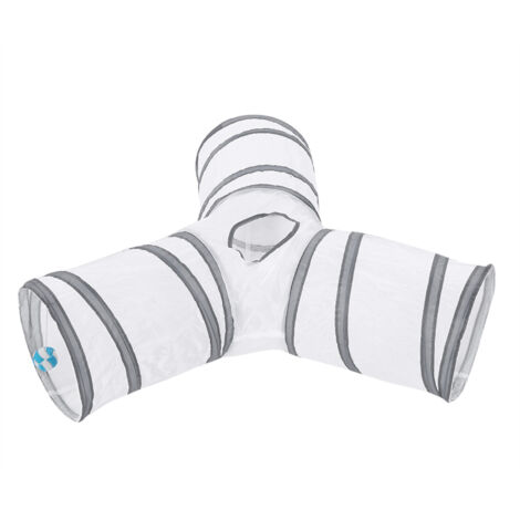 Tunnel de Jeu pour Chat 3 en 1 Pliable - Jouet Interactif d'Intérieur et d'Extérieur pour Chat (1/5)