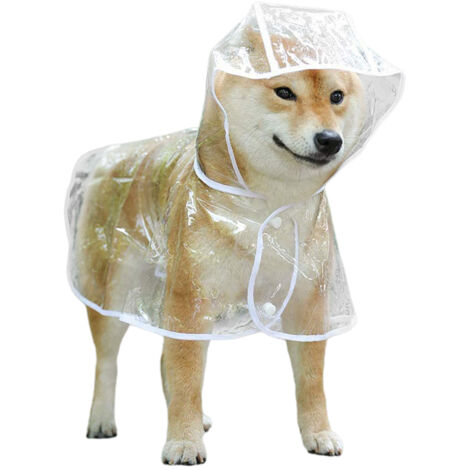 Imperméable Manteau de Pluie pour Chien Léger et Respirant, Poncho Portable pour Animaux (1/5)