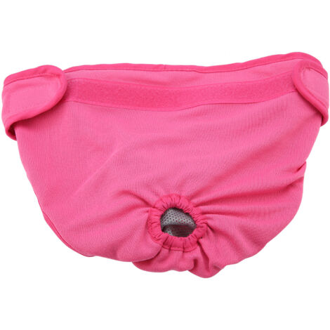 Culotte Hygienique pour Chienne en Polyester - Couche Sanitaire pour Chiot (Rose Taille M) (1/5)