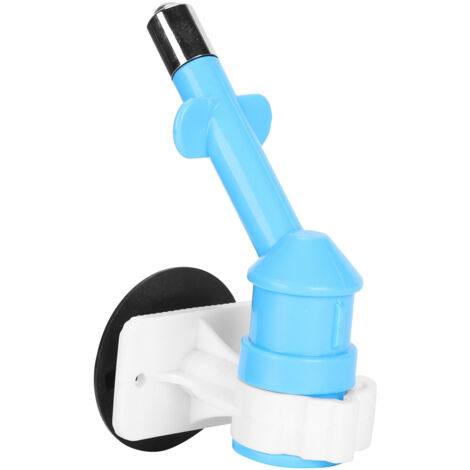 Fontaine à eau portable pour chien et cochon d'Inde, tête de balle avec adaptateur bouteille (Bleu) (1/5)
