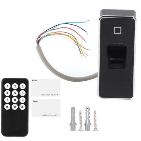Contrôleur d'accès métallique RFID 125KHZ étanche avec lecteur d'empreintes digitales pour portes (1/5)
