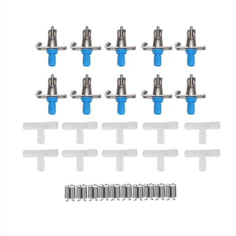 10 Pièces Abreuvoir à Tétine pour Lapins, Outil de Boisson à Double Suspension avec Ressorts (1/5)