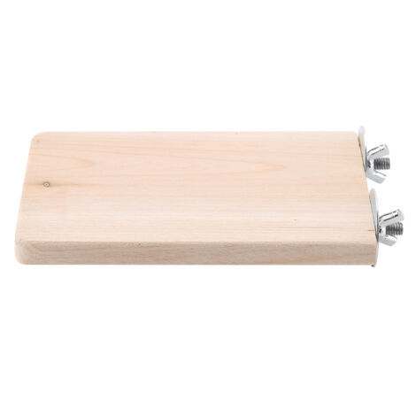 Plateforme en Bois Naturel pour Petits Animaux - Jouet à Sauter et Grimper Rectangulaire (1/5)