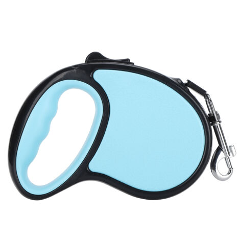 Laisse rétractable pour chien 5 m avec poignée antidérapante - Idéale chien moyen petit, bleu 16.4 pieds (1/5)