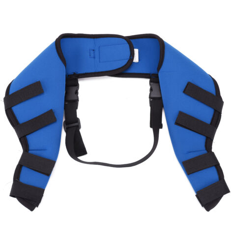 Attelles pour pattes arrière de chien - Bandages de soutien pour blessures, entorses, arthrite et récupération post-opératoire HJ27 Bleu