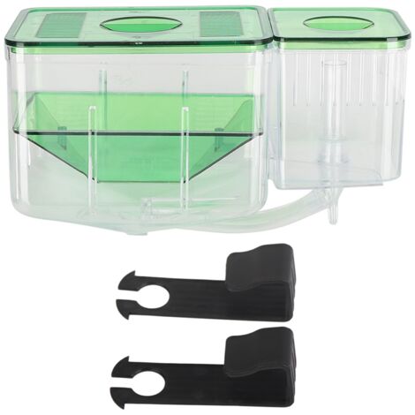 Boîte d'élevage pour poissons et crevettes - Aquarium à double étage pour isolation et incubation (1/5)