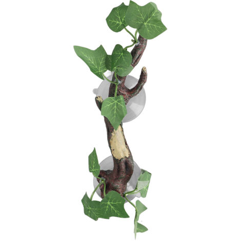 Branche d'escalade décorative pour terrarium, plante artificielle pour aquarium et décoration naturelle pour reptiles. (1/5)