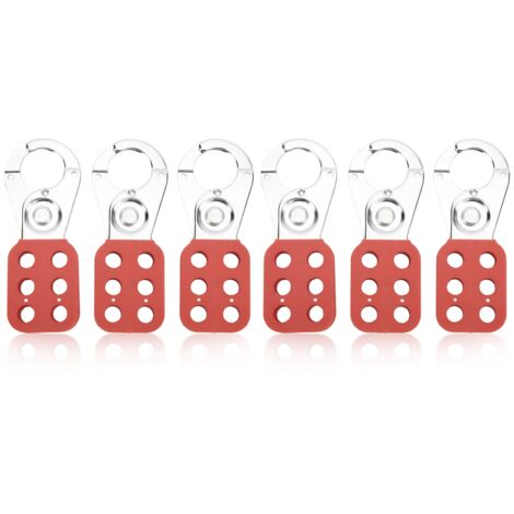 6 Pièces Cadenas de Sécurité à 6 Trou pour Industrie Chimique et Électrique (1/5)