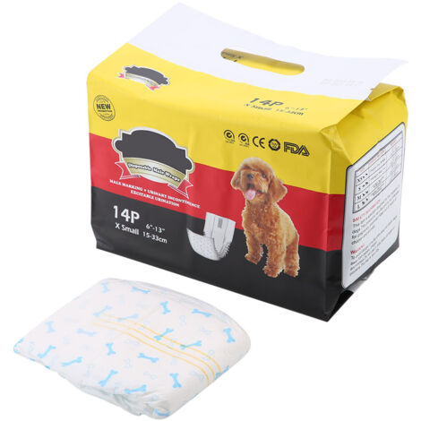 Culotte Sanitaire pour Chien Mâle, Couche pour Chiot et Protection Hygiénique (Taille XS) (1/5)