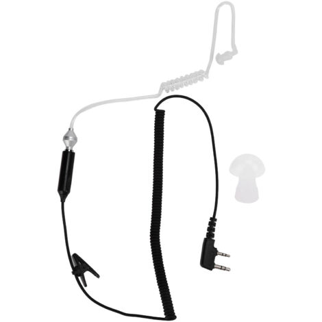 Kit Oreillette 2 Broches Compatible avec Talkie-Walkie KENWOOD TH-F6, F7, D7, G71 et Modèles Similaires (1/5)