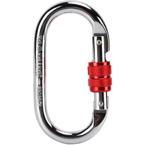 Mousqueton d'escalade vertical 25KN à ressort pour randonneurs et alpinistes, anneau en O (1/5)