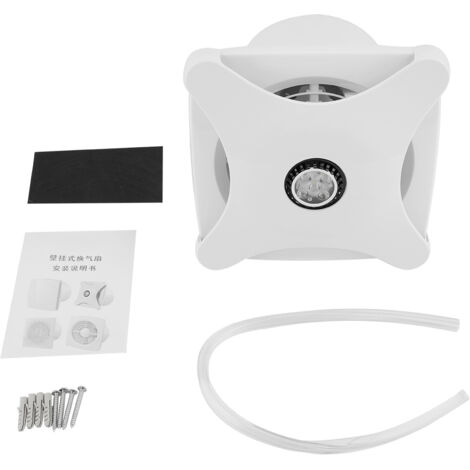 Ventilateur mural salle de bain avec éclairage LED, ventilation d'extraction 220V (1/5)