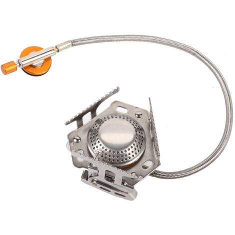 Réchaud de camping portable 3500W, brûleur à gaz pliable pour randonnée et pique-nique, mini poêle métallique léger (1/5)