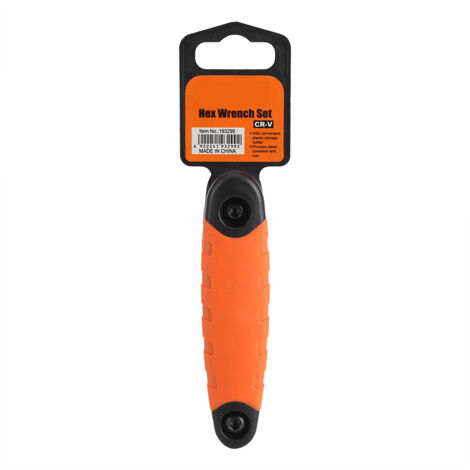 Jeu de 8 clés Allen pliantes en acier inoxydable pour vélo et réparations, de couleur orange (1/5)