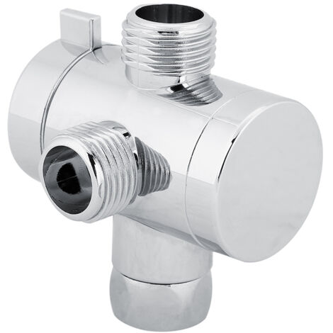 Robinet de Douche 3 Voies en ABS avec Diverter et Raccord pour Salle de Bain (1/5)