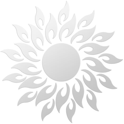 Miroir Acrylique Tournesol 3D Autocollant Murale Amovible Décor pour Chambre et Salon (1/5)