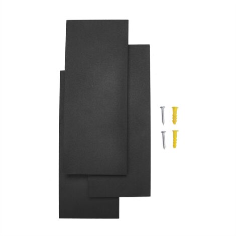 Applique murale LED moderne 12W blanc chaud pour chambre, lampe décorative noire (1/5)