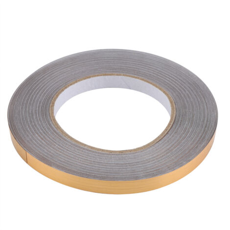 Sticker adhésif pour sol et coins - Décoration de carrelage doré (1cm x 50m) - Idéal pour fissures et lignes de plancher (1/5)