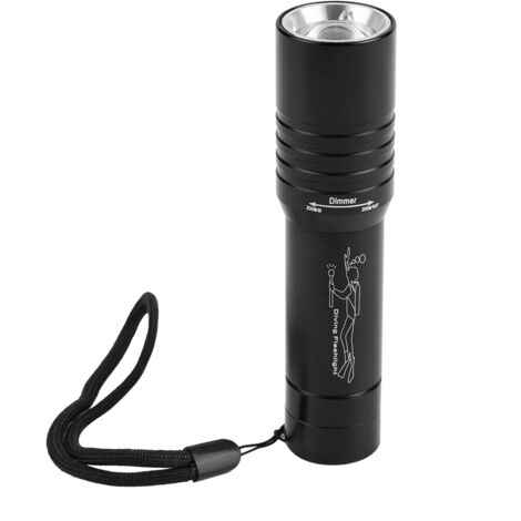 Lampe de plongée LED 1200LM étanche, zoomable à main, alimentée par batterie (1/5)