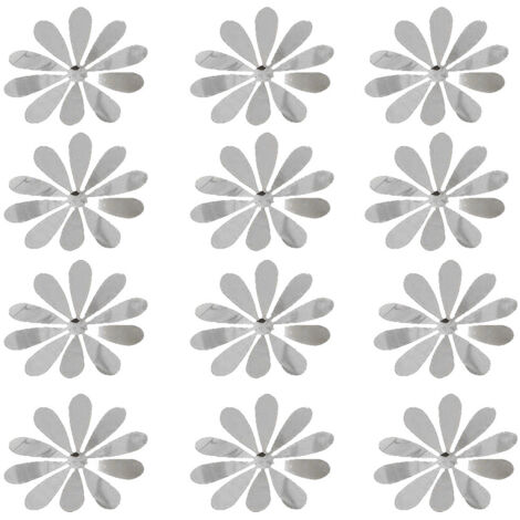 12 Autocollants Muraux 3D Fleurs Soleil pour Mariage et Fêtes (1/3)
