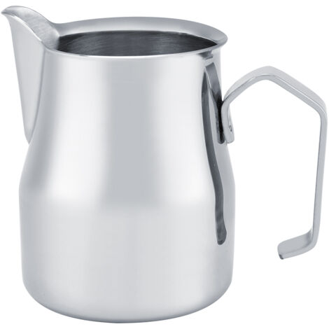 Pot à lait inox pour mousse à café, pichet style latte art pour espresso (350ml) (1/5)