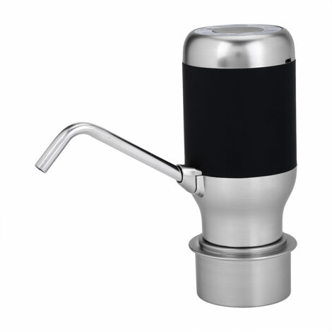 Pompe à eau automatique sans fil rechargeable USB pour bouteille, distributeur intelligent noir (1/5)