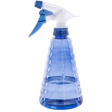 Bouteille d'arrosage bleue avec pulvérisateur manuel pour jardin - Plastique transparent et résistant (1/3)