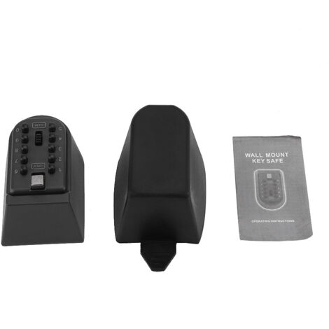 Coffre-fort extérieur étanche pour clés avec serrure à combinaison et support de porte (1/5)