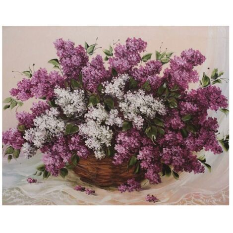 Diamant Semi Fleurs Fée DIY Peinture Strass Déco Salon Artisanat 8626 Floral (1/5)