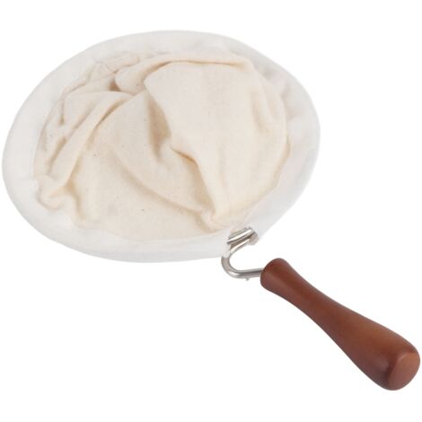 Filtre à Café Réutilisable en Flanelle avec Manche en Bois - Grand Format (1/5)