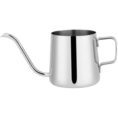Bouilloire à bec verseur en acier inoxydable pour café et thé, 250 mL argenté (1/5)