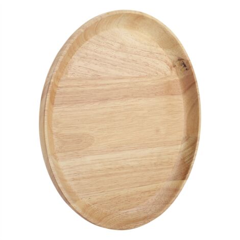 Plateau en Bois Rond pour Thé, Sushi, Fruits - Plateau de Service 18 cm (1/5)
