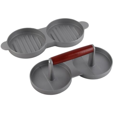 Moule à Presser Burgers Double en Alliage d'Aluminium Antiadhésif - Ustensile de Cuisine pour Viande Hachée (1/5)