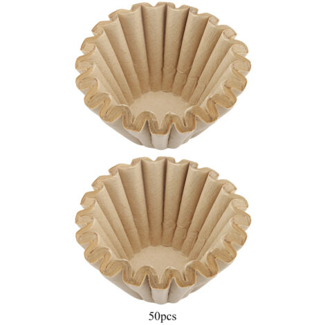 50 Filtres à Café Jetables en Fibre de Bois pour Tasses de Remplacement (Taille L) (1/5)