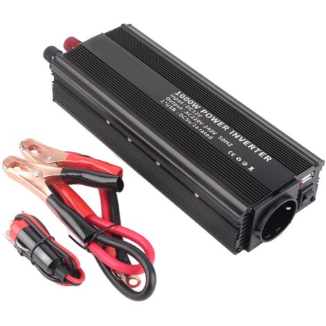 Onduleur 12V 220V 1000W Pur Sinus pour Panneau Solaire et Camping (1/5)