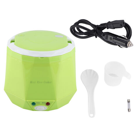 Autocuiseur électrique portable 24V 140W 1.6L pour camion, cuiseur à riz et vapeur multifonction (Vert)